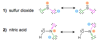 resonance structure for so2